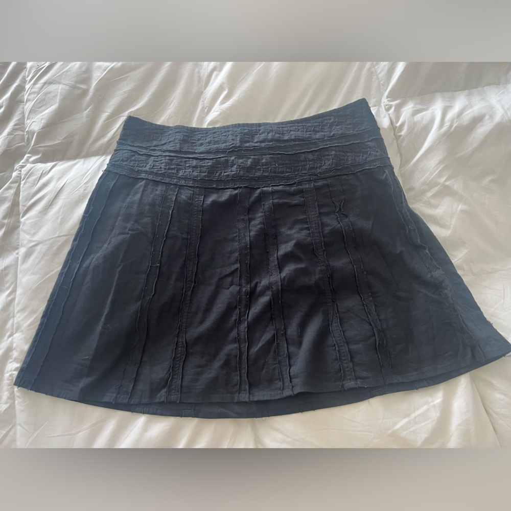 Prana Erin Black Mini Skirt lightweight, size 10